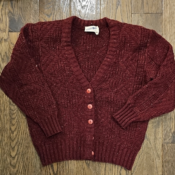 Women's Burgundy Sweater - Picture 7 of 8